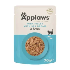 Økonomipakke: 48 x 70 g Applaws Cat Natural i bouillon