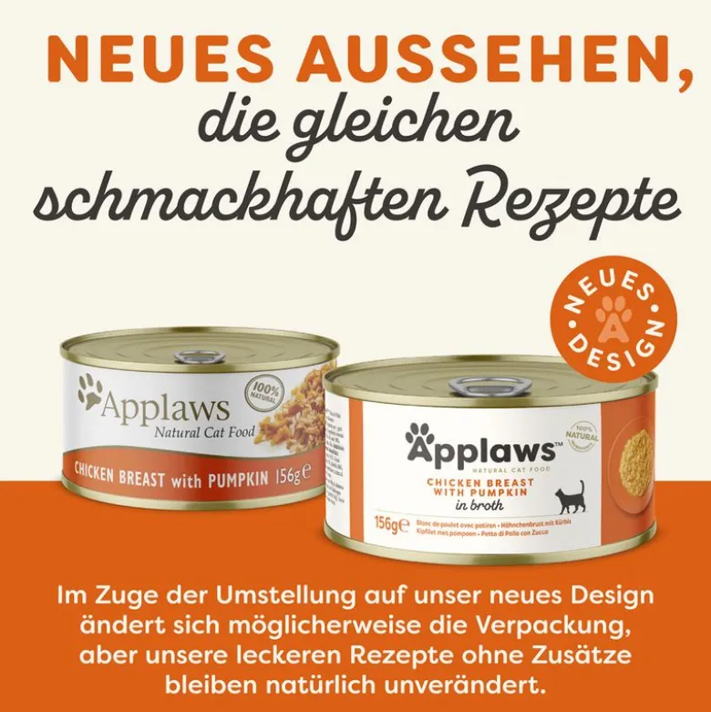 Økonomipakke: 24 x 156 g Applaws i bouillon