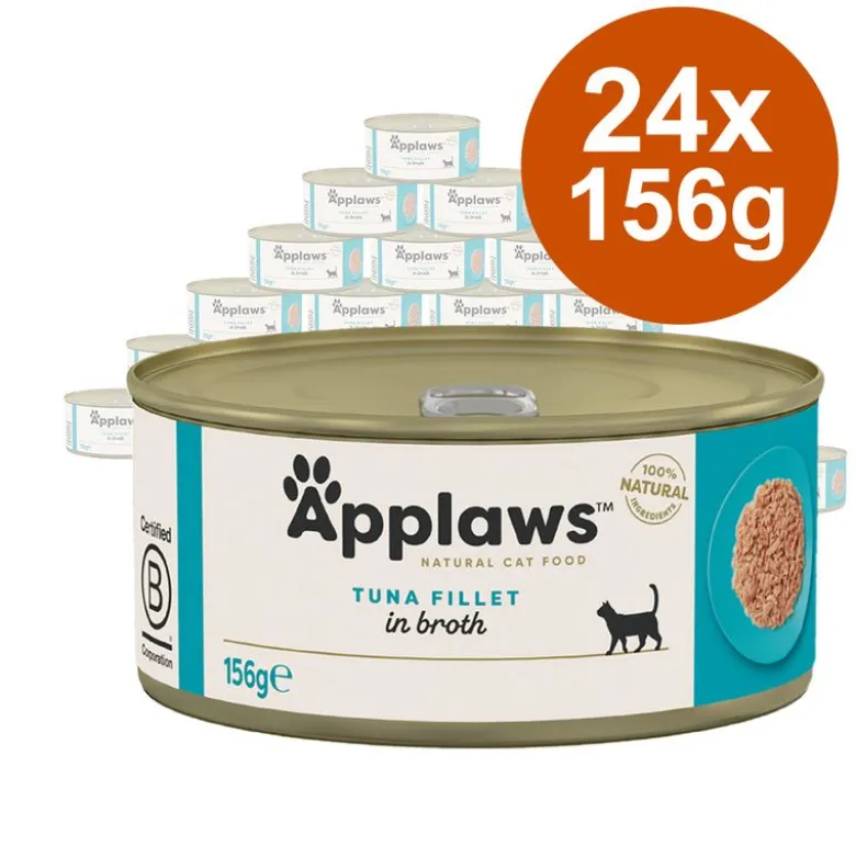 Økonomipakke: 24 x 156 g Applaws i bouillon