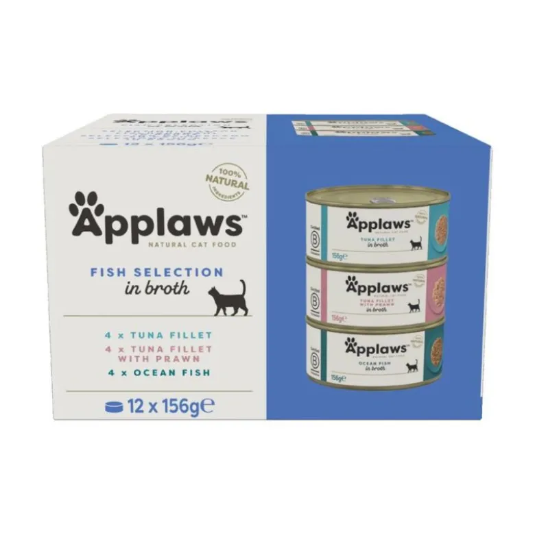 Økonomipakke: 24 x 156 g Applaws i bouillon