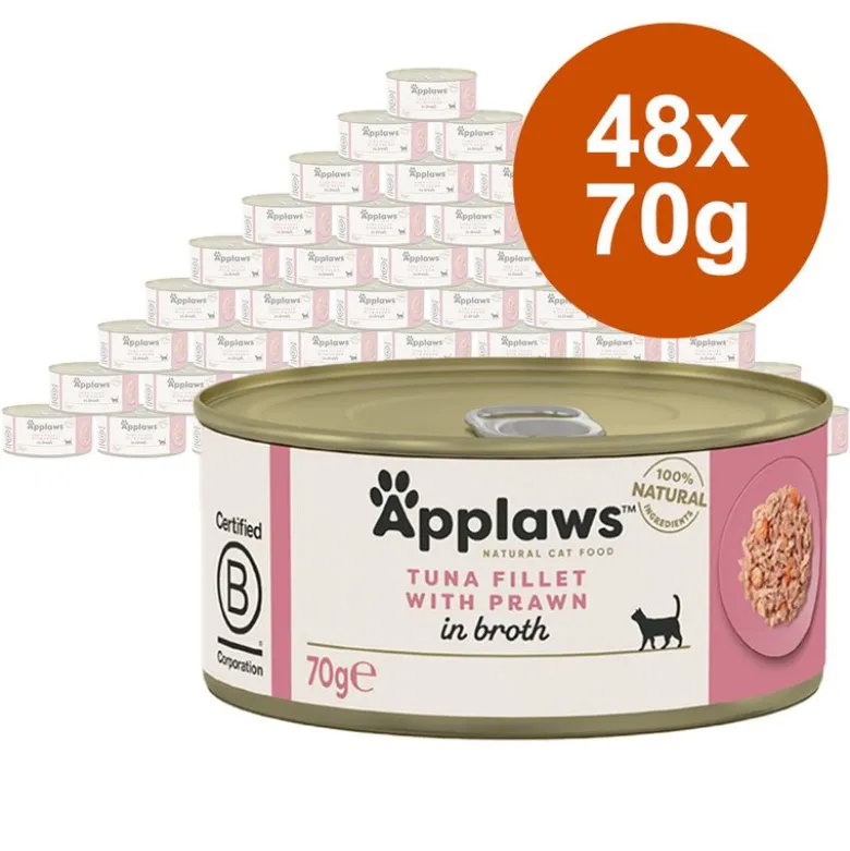Økonomipakke: 48 x 70 g Applaws i bouillon