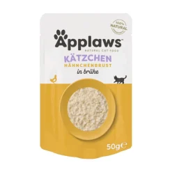 Økonomipakke: 48 x 50 g Applaws Natural Kitten i bouillon