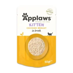 Økonomipakke: 48 x 50 g Applaws Natural Kitten i bouillon