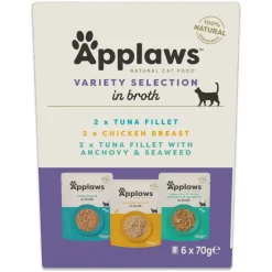 Økonomipakke: 24 x 70 g Applaws Pouch i bouillon