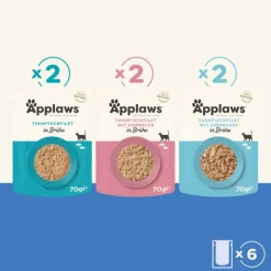 Økonomipakke: 24 x 70 g Applaws Pouch i bouillon