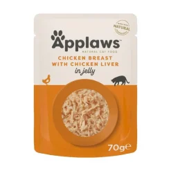 Økonomipakke: 32 x 70 g Applaws Pouch i gelé