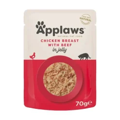 Økonomipakke: 32 x 70 g Applaws Pouch i gelé