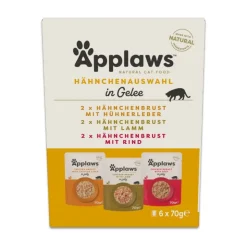 Økonomipakke: 48 x 70 g Applaws Pouch i gelé Mix