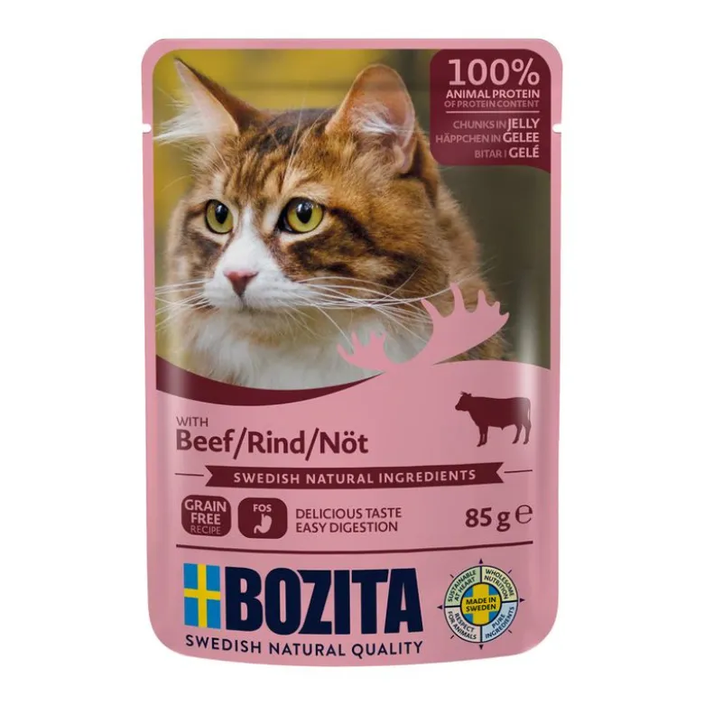 Økonomipakke: 24 x 85 g Bozita bidder i gelé pouch