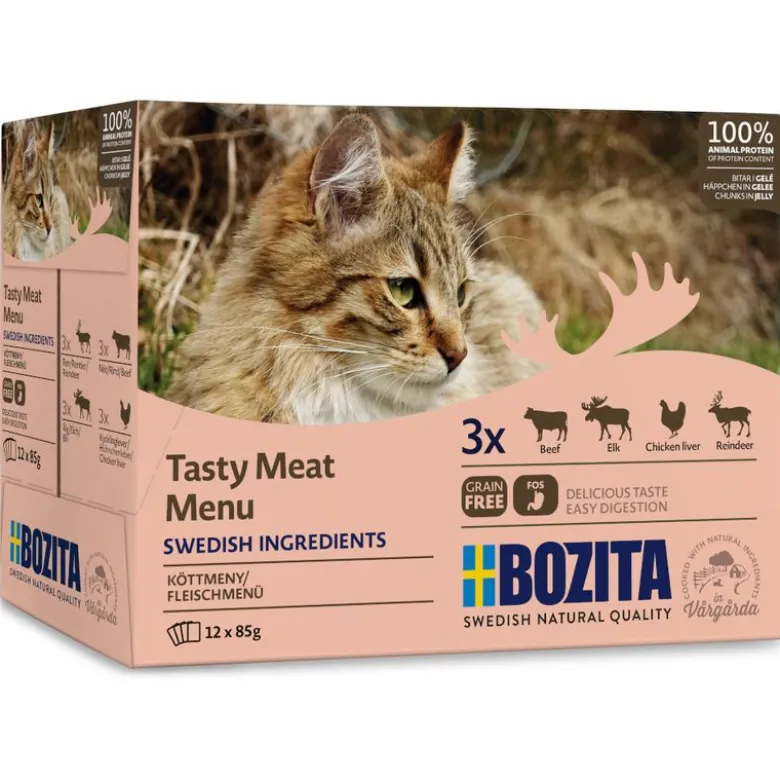 Økonomipakke: 24 x 85 g Bozita bidder i gelé pouch