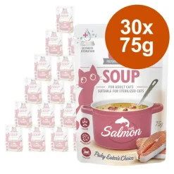 Økonomipakke: 30 x 75 g Brit Care suppe til katte