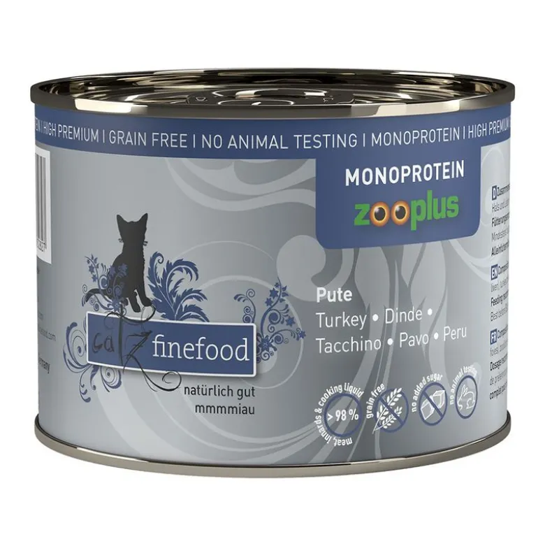 Økonomipakke: 24 x 200 g catz finefood Monoprotein dåse