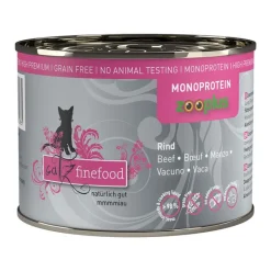Økonomipakke: 24 x 200 g catz finefood Monoprotein dåse