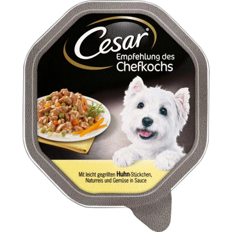 Økonomipakke: 28 x 150 g Cesar alubakker