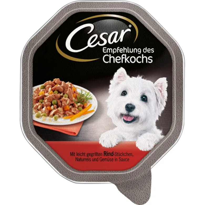 Økonomipakke: 28 x 150 g Cesar alubakker