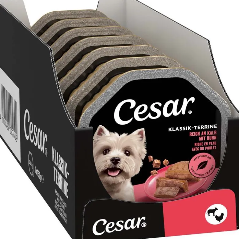 Økonomipakke: 28 x 150 g Cesar alubakker