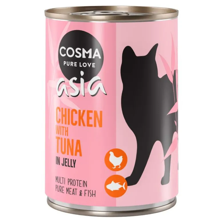 Økonomipakke: 24 x 400 g Cosma Asia i gelé