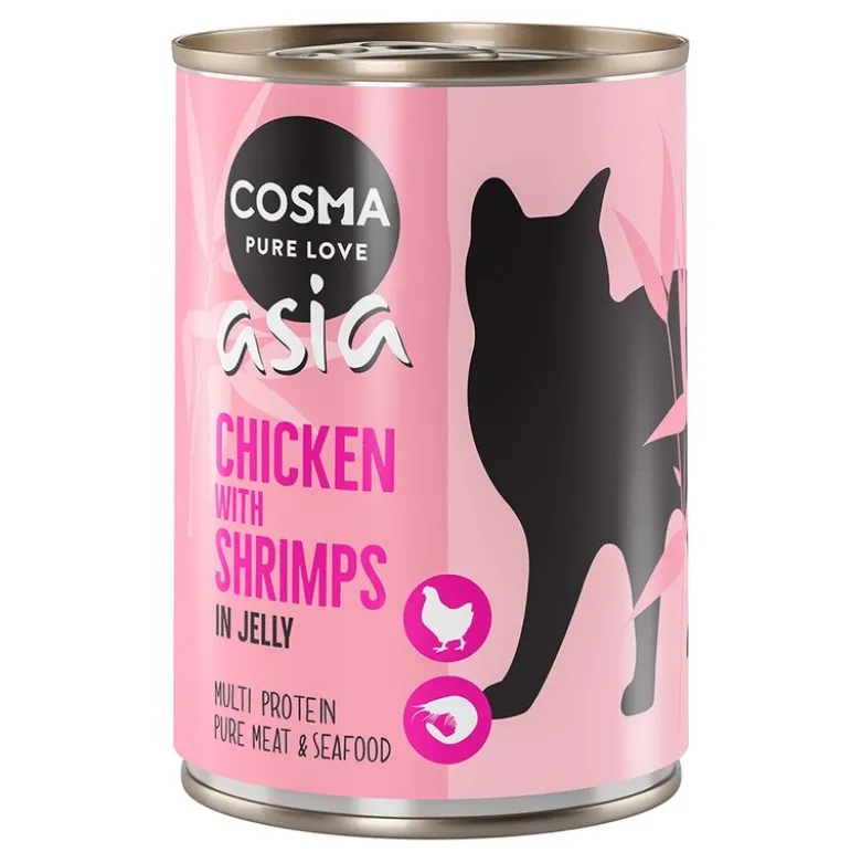 Økonomipakke: 24 x 400 g Cosma Asia i gelé