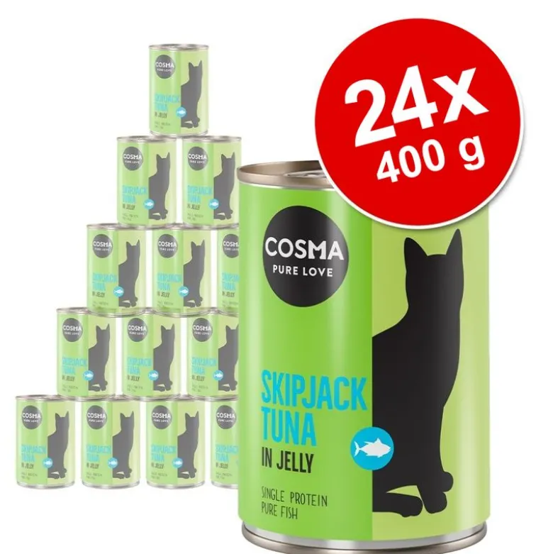 Økonomipakke: 24 x 400 g Cosma Original i gelé