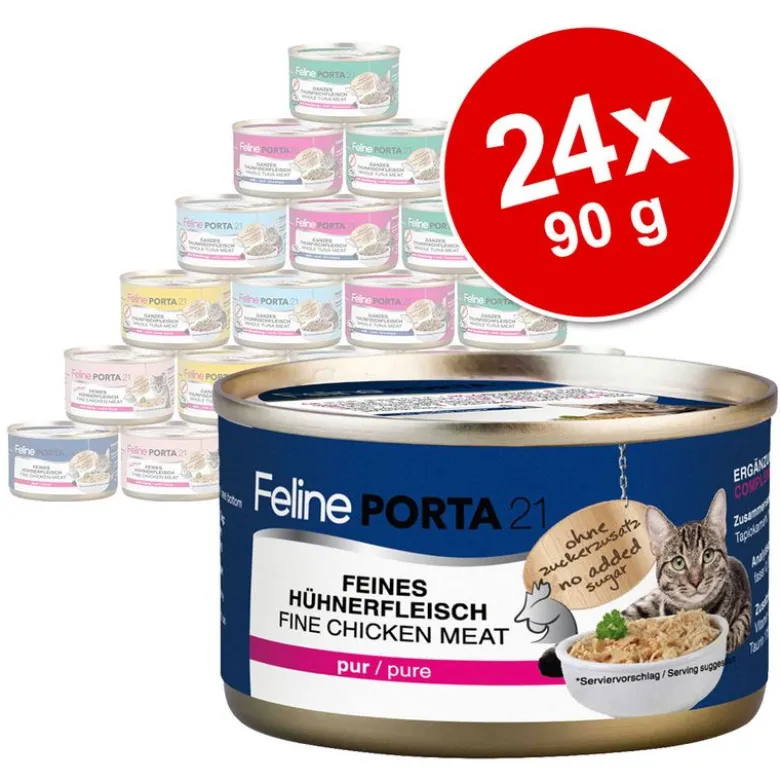 Økonomipakke: 24 x 90 g Feline Porta 21