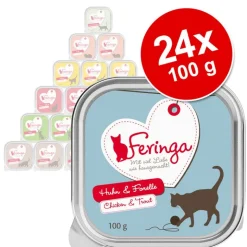 Økonomipakke: 24 x 100 g Feringa Classic Meat Menu Alubakke