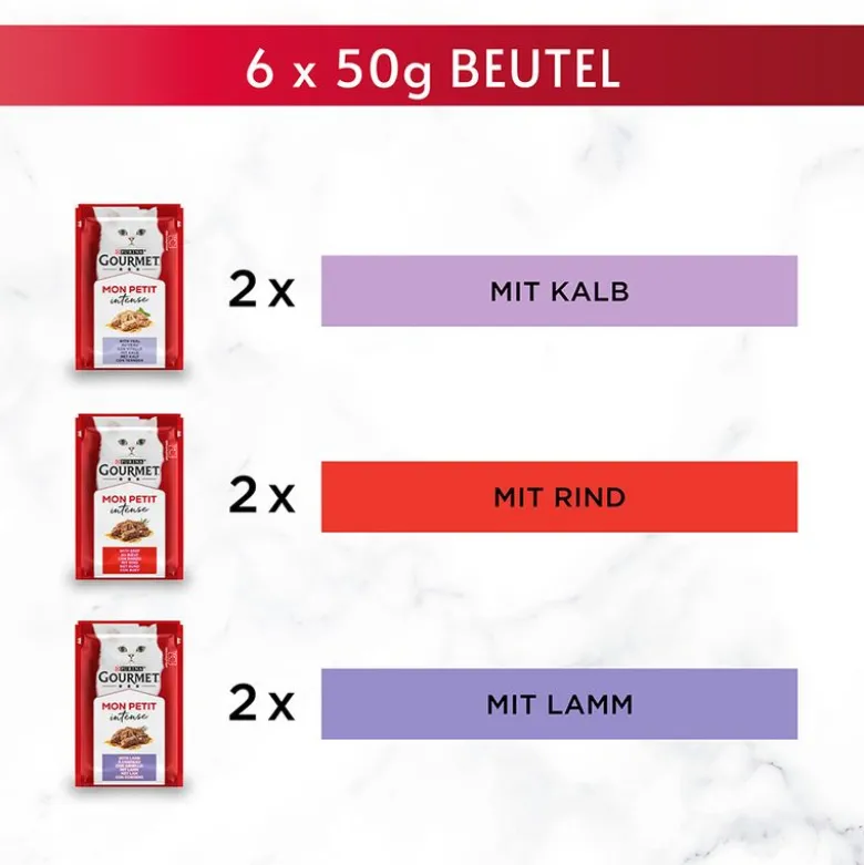 Økonomipakke: 24 x 50 g Gourmet Mon Petit