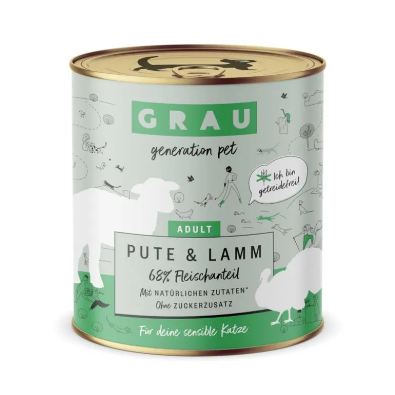 Økonomipakke: 24 x 800 g GRAU Adult kornfri dåser