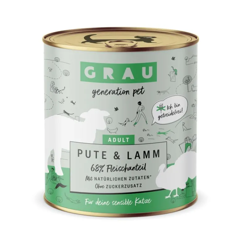 Økonomipakke: 24 x 800 g GRAU Adult kornfri dåser