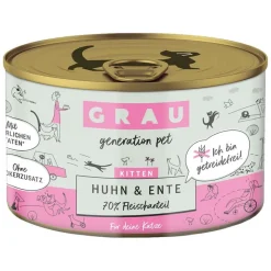 Økonomipakke: 24 x 200 g GRAU Kitten kornfri dåser