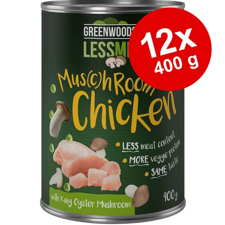 Økonomipakke: 12 x 400 g Greenwoods Less Meat