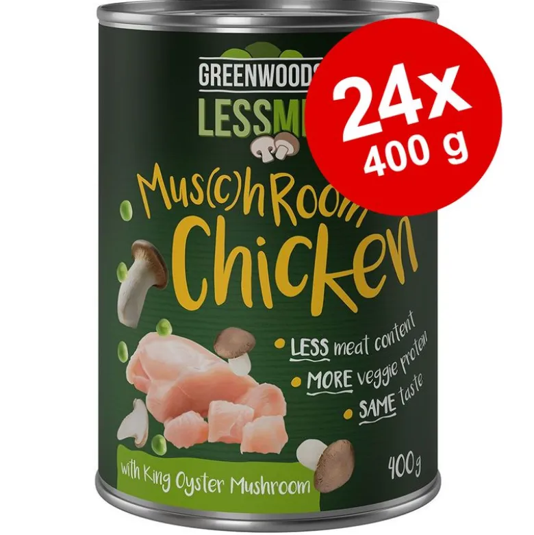 Økonomipakke: 24 x 400 g Greenwoods Less Meat