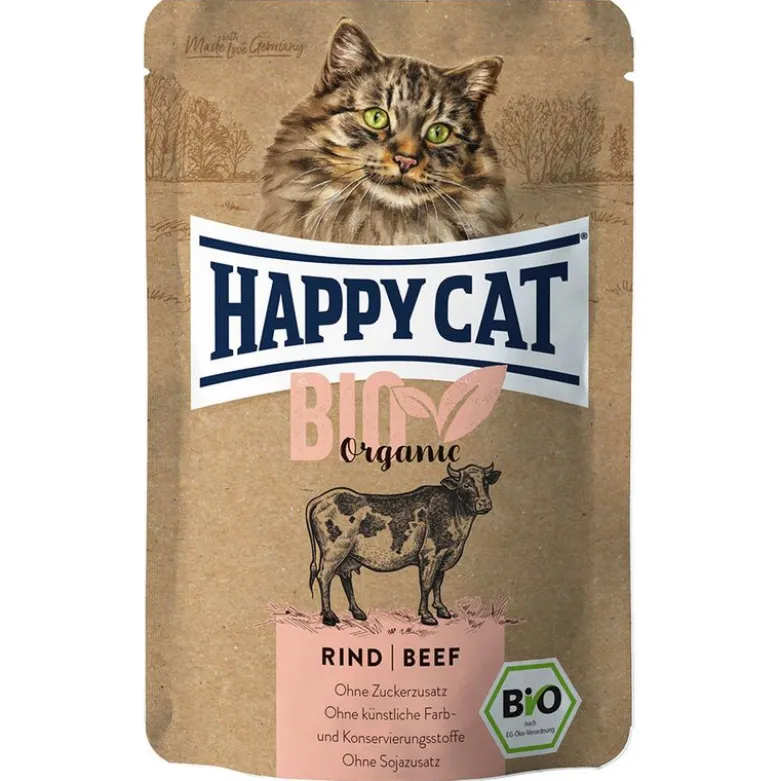 Økonomipakke: 24 x 85 g Happy Cat Bio portionspose