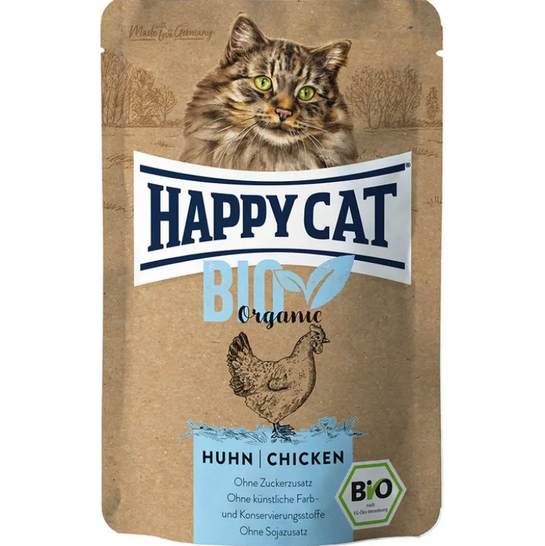 Økonomipakke: 24 x 85 g Happy Cat Bio portionspose