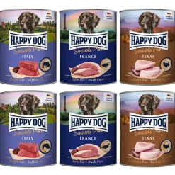 Økonomipakke: 24 x 800 g Happy Dog Pur