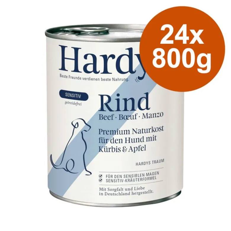 Økonomipakke: 24 x 800 g Hardys Sensitiv