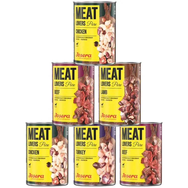 Økonomipakke: 12 x 800 g Josera Meatlovers Pure