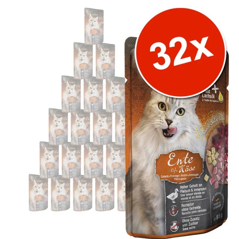 Økonomipakke: 32 x 85 g Leonardo Finest Selection Pouch