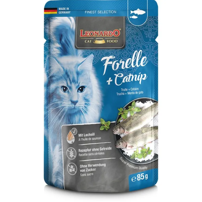 Økonomipakke: 32 x 85 g Leonardo Finest Selection Pouch