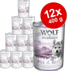 Økonomipakke: 12 x 400 g Little Wolf of Wilderness