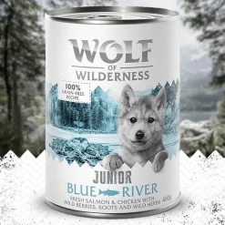 Økonomipakke: 24 x 400 g Little Wolf of Wilderness - Duo-Protein