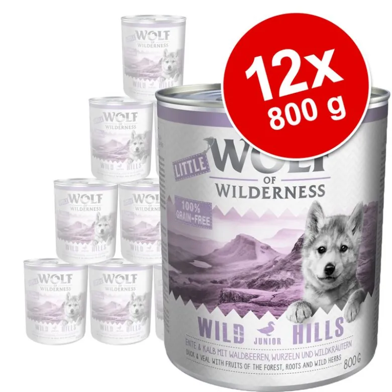 Økonomipakke: 12 x 800 g Little Wolf of Wilderness