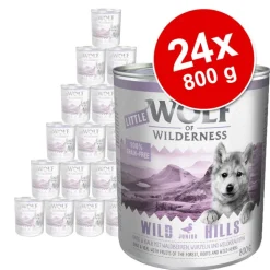 Økonomipakke: 24 x 800 g Little Wolf of Wilderness