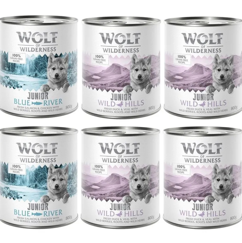 Økonomipakke: 24 x 800 g Little Wolf of Wilderness
