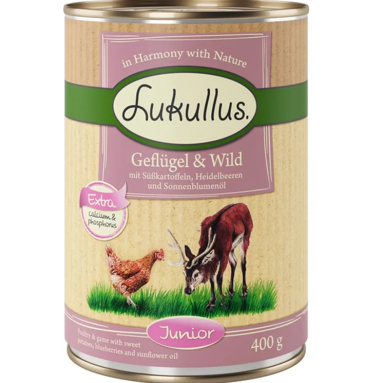 Økonomipakke: 24 x 400 g Lukullus Adult