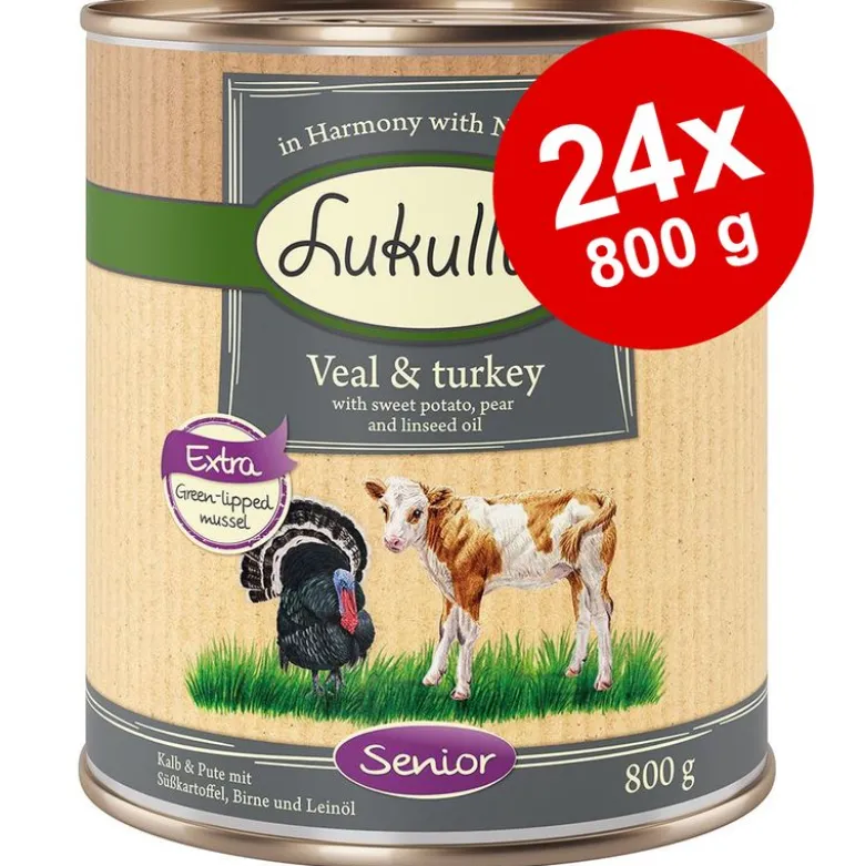 Økonomipakke: 24 x 800 g Lukullus Naturkost Senior