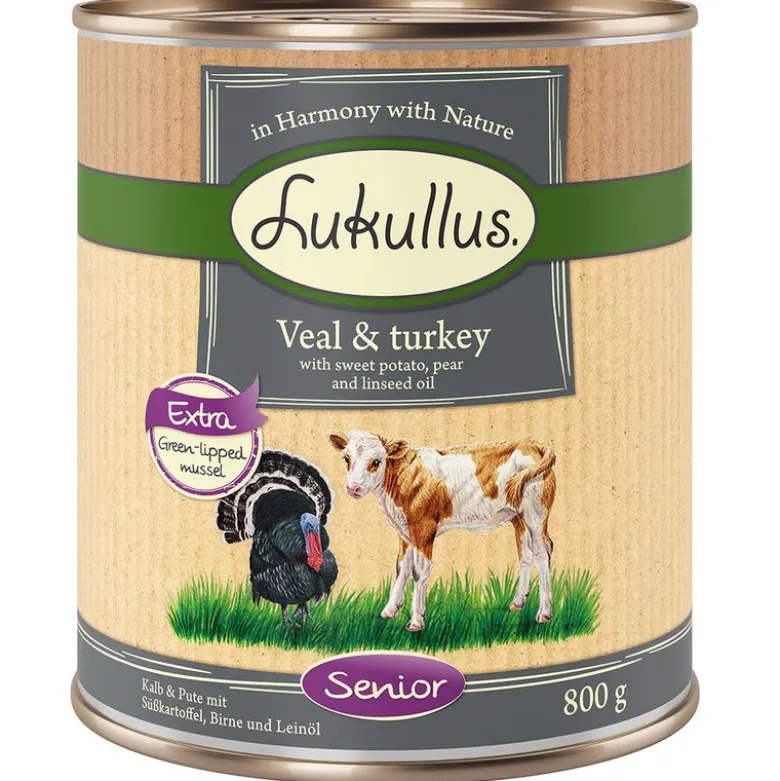 Økonomipakke: 24 x 800 g Lukullus Naturkost Senior