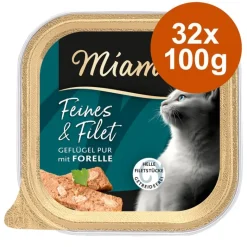 Økonomipakke: 32 x 100 g Miamor Feine & Filet