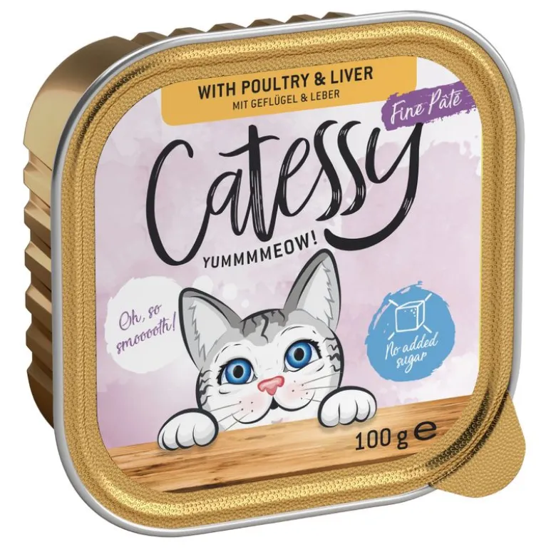 Økonomipakke: 64 x 100 g Mix-pakke Catessy bakker
