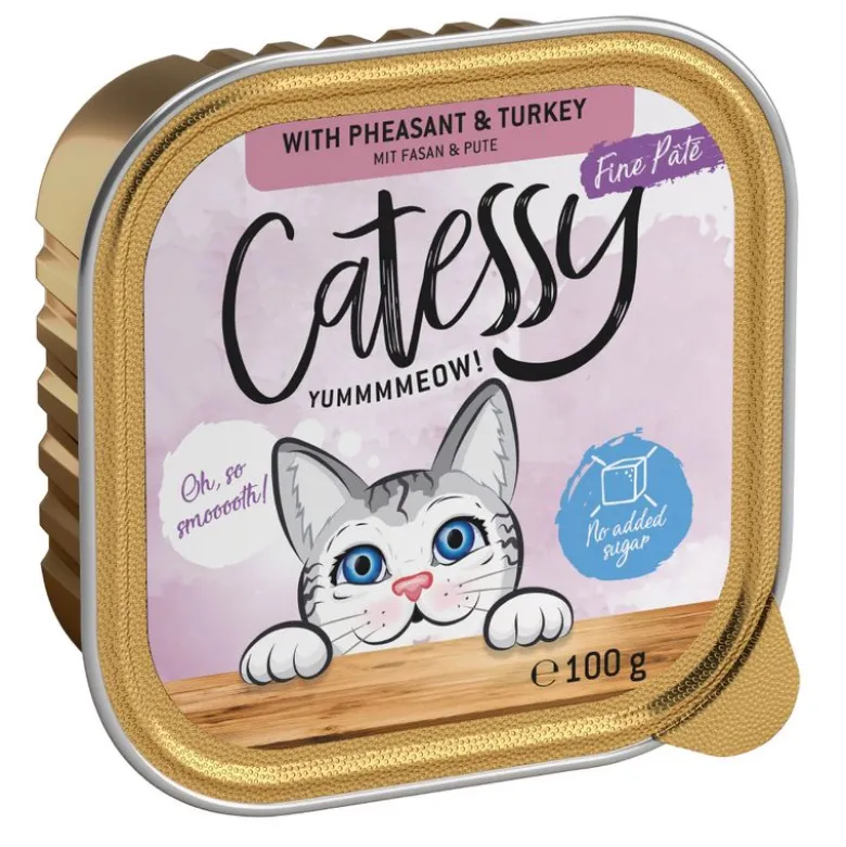Økonomipakke: 64 x 100 g Mix-pakke Catessy bakker