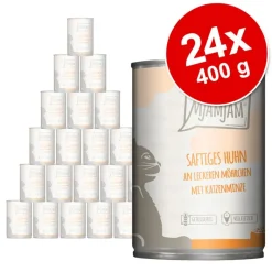 Økonomipakke: 24 x 400 g MjAMjAM kattefoder